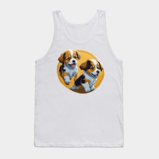 Puppies Playing Tank Top